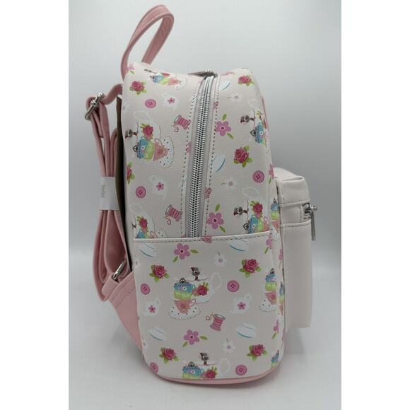Loungefly Disney Cinderella & Friends Mice Tea Party Mini Backpack New NWT - Picture 4 of 5
